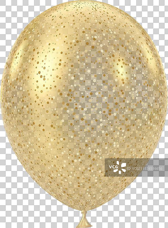 金色透明气球 3D 闪光奢华图片素材