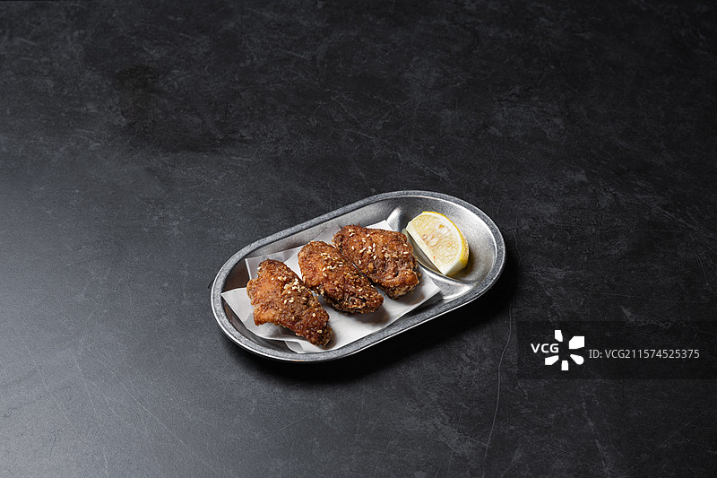 香煎炸鸡翅图片素材