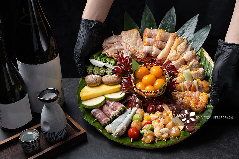 鹅肝寿司图片素材