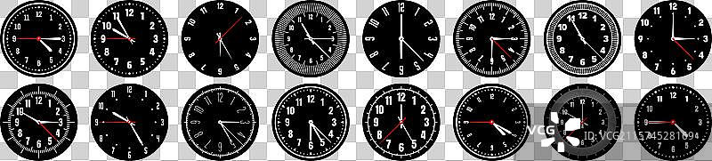 机械钟表表盘带指针的表圈手表图片素材