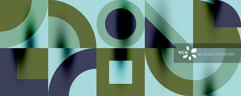 新孟菲斯几何图案与圆形图片素材