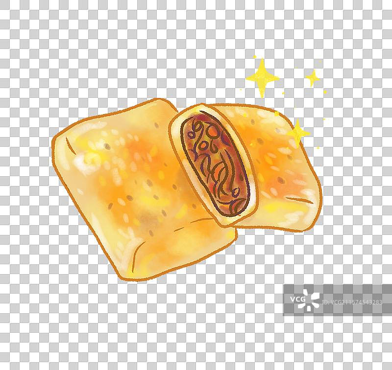 新疆烤包子 手绘插画图片素材