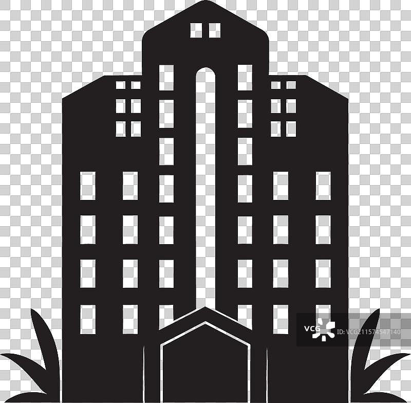 夜幕降临的城市，黑色摩天大楼，缟玛瑙般的都市景观图片素材