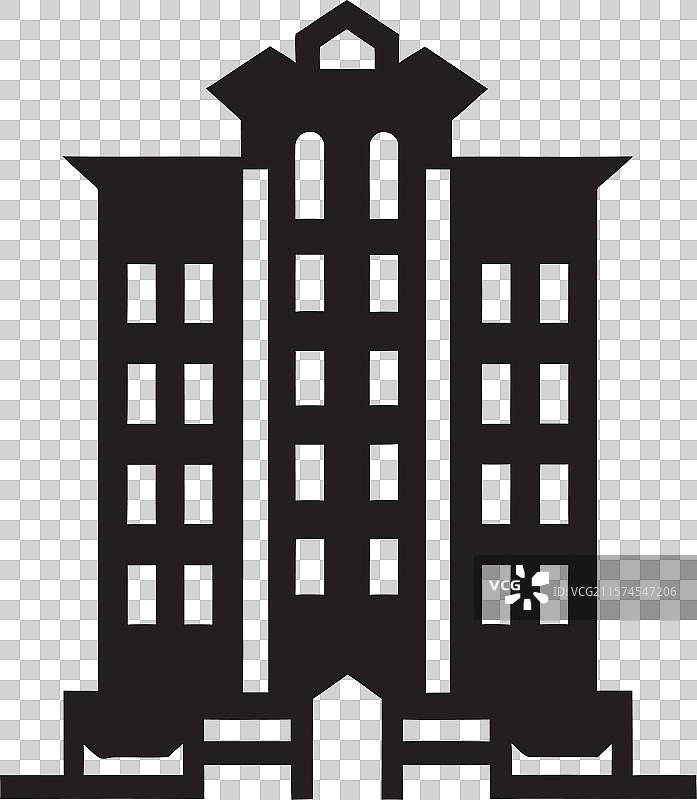 雕刻的单体黑色建筑精确度图片素材