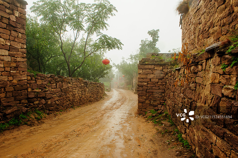 中国位于陕西省榆林市吴堡县吴堡石城图片素材