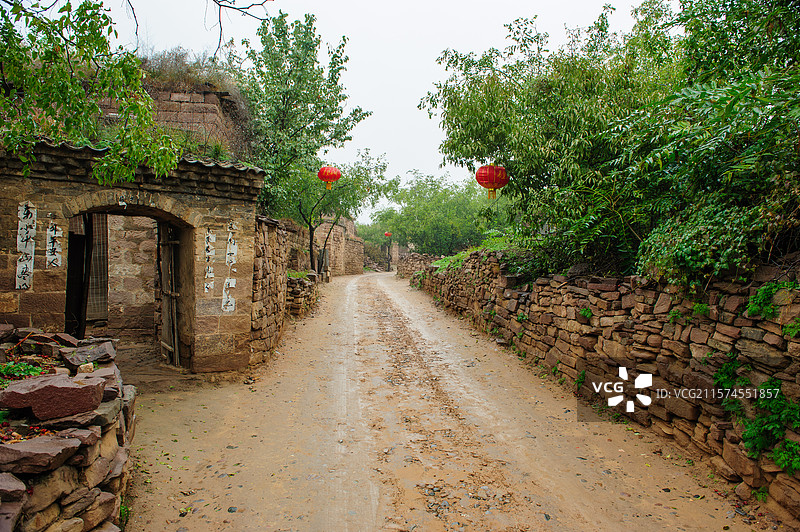 中国位于陕西省榆林市吴堡县吴堡石城图片素材
