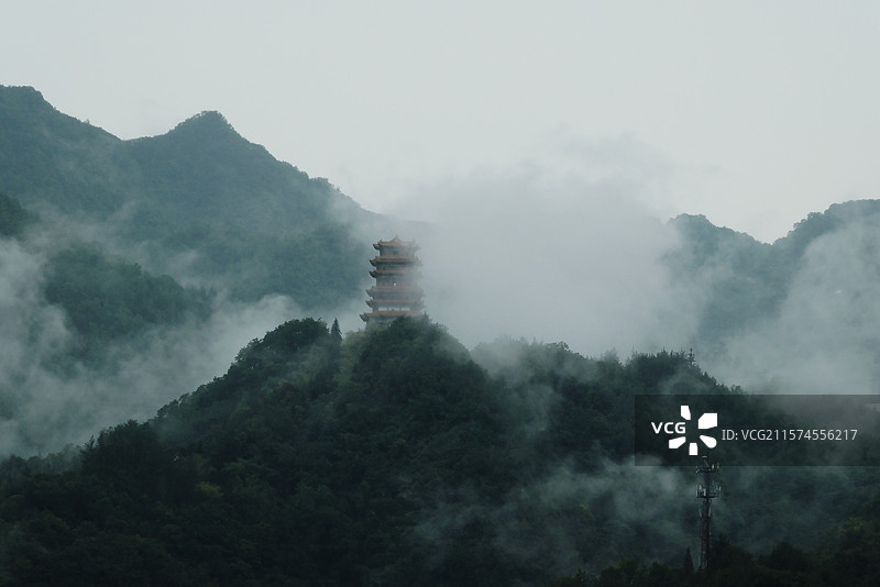 安康紫阳县城紫阳阁图片素材