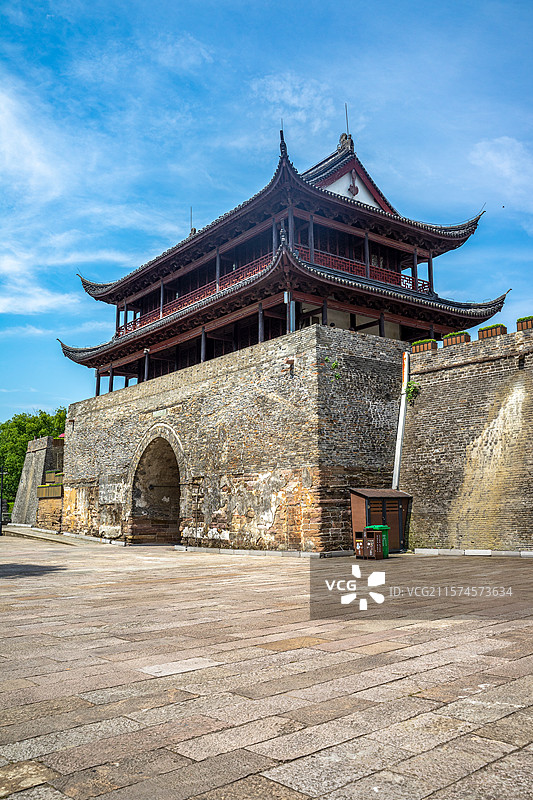 中国浙江省衢州市古城墙水亭门图片素材