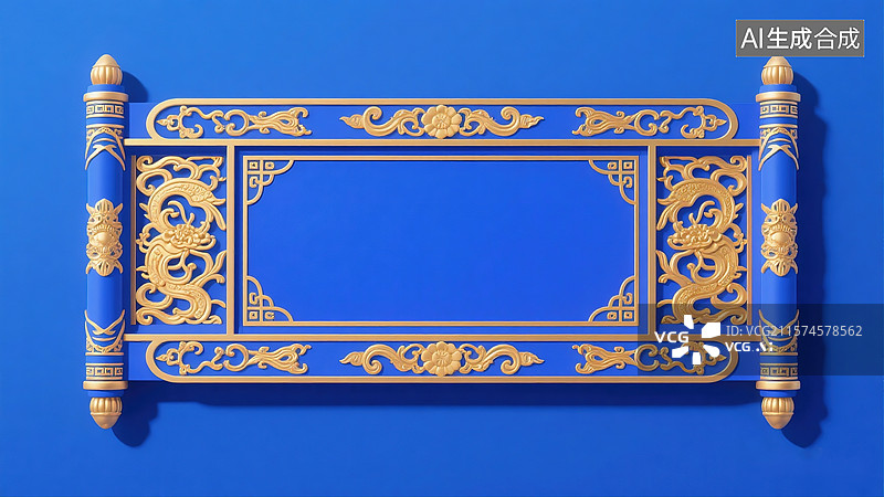【AI数字艺术】中国风卷轴banner设计图片素材