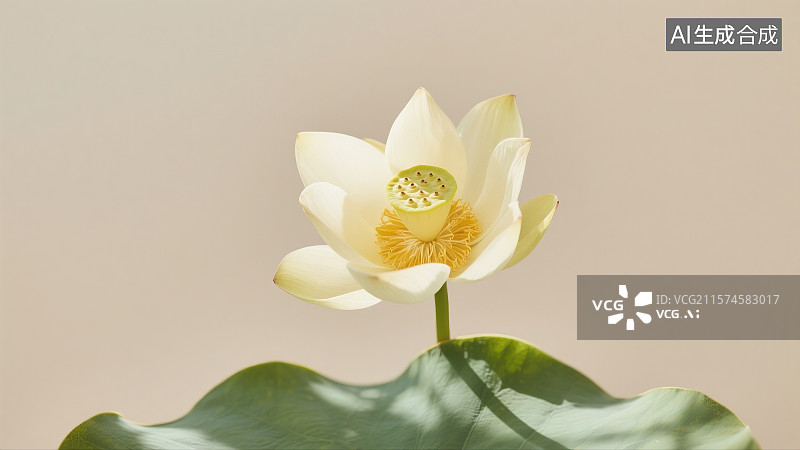 【AI数字艺术】夏日荷花莲花花瓣莲蓬荷叶莲蓬图片素材