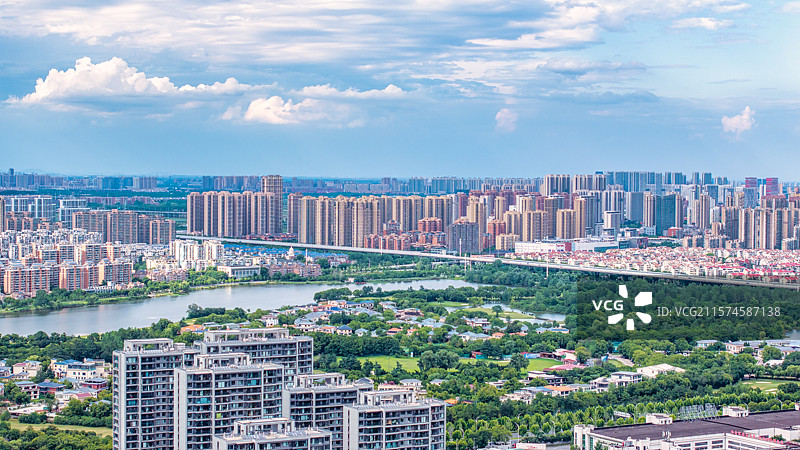 武汉机场高速汉飞大道航拍图片素材