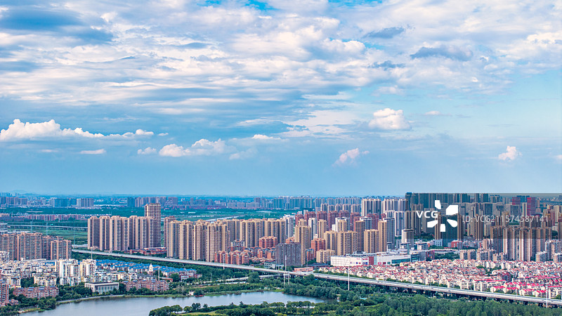 武汉机场高速汉飞大道航拍图片素材