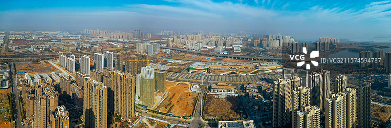 武汉市 江夏区 文化大道 官岭 城市 航拍图片素材