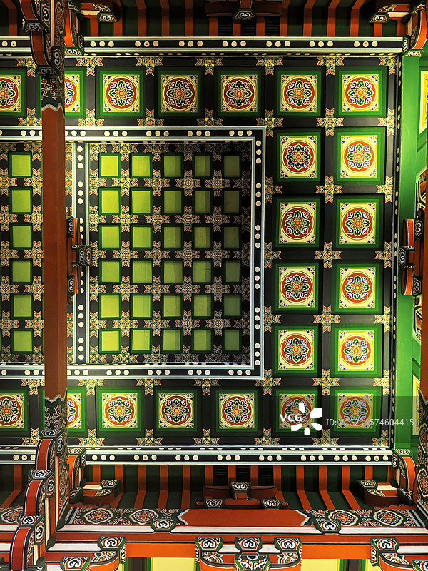 南京博物院-大殿藻井图片素材