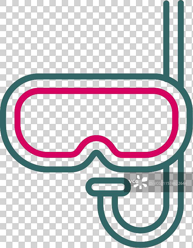 潜水呼吸管图标设计图片素材