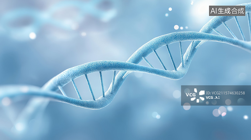 【AI数字艺术】DNA双螺旋结构图片素材