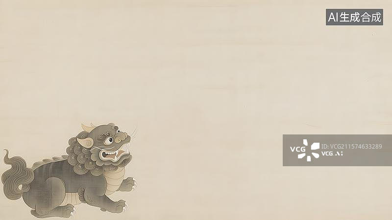 【AI数字艺术】水墨画左下图片素材