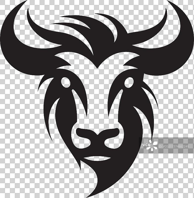 黑色奶牛网站logo设计图片素材