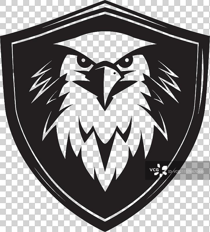 黑色猎鹰品牌标志设计图片素材