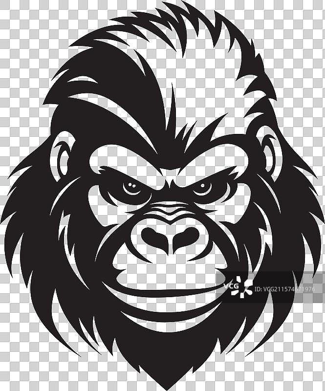 狩猎哨兵灵长类动物图标设计雄伟壮观图片素材