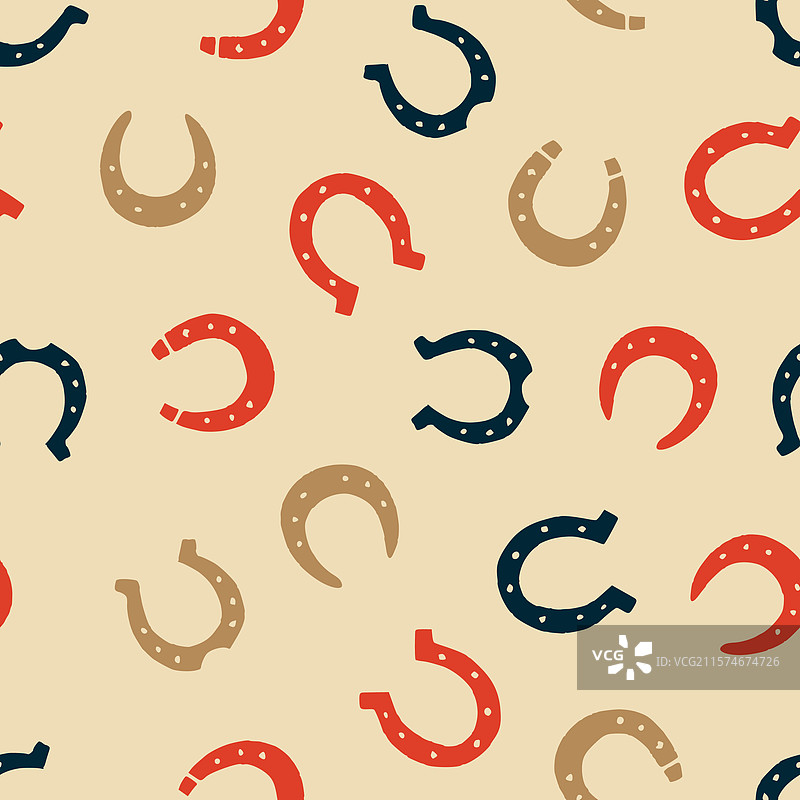马蹄形图案无缝重复壁纸图片素材