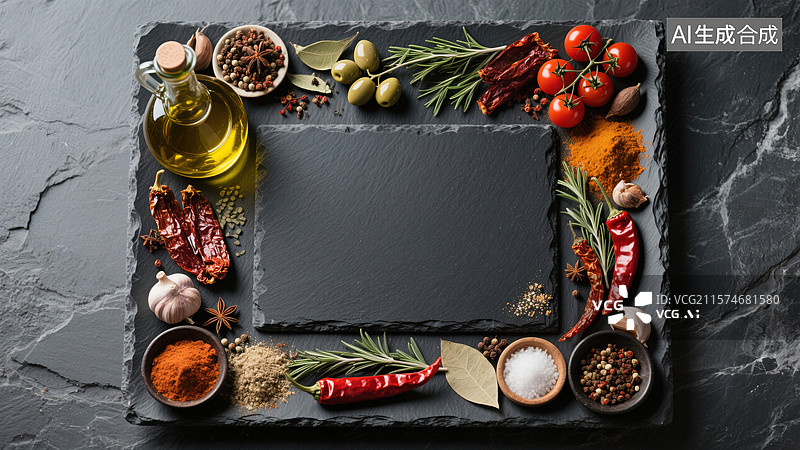 【AI数字艺术】香料环绕的味蕾之旅图片素材