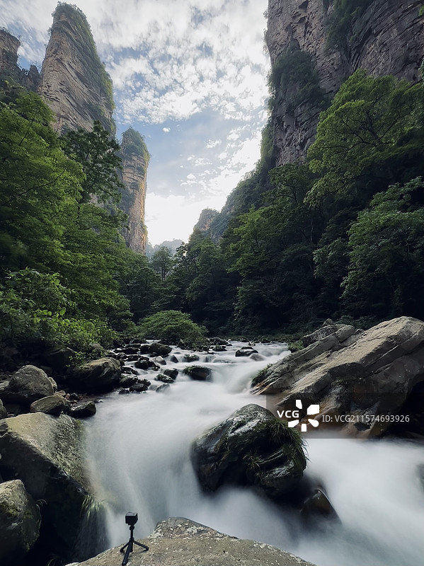 湖南张家界武陵源金鞭溪图片素材