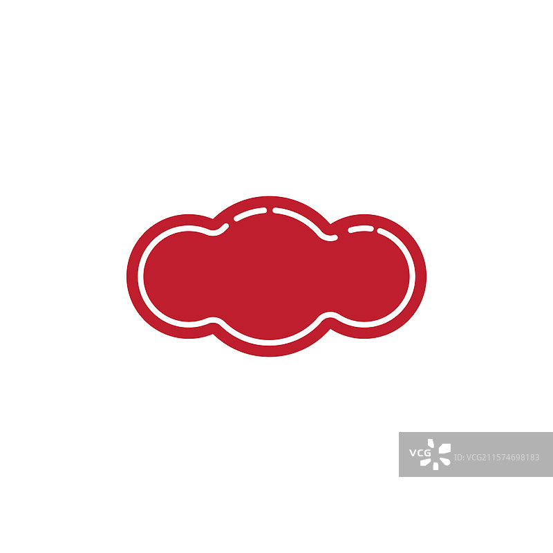 中国云或日本云图标图片素材