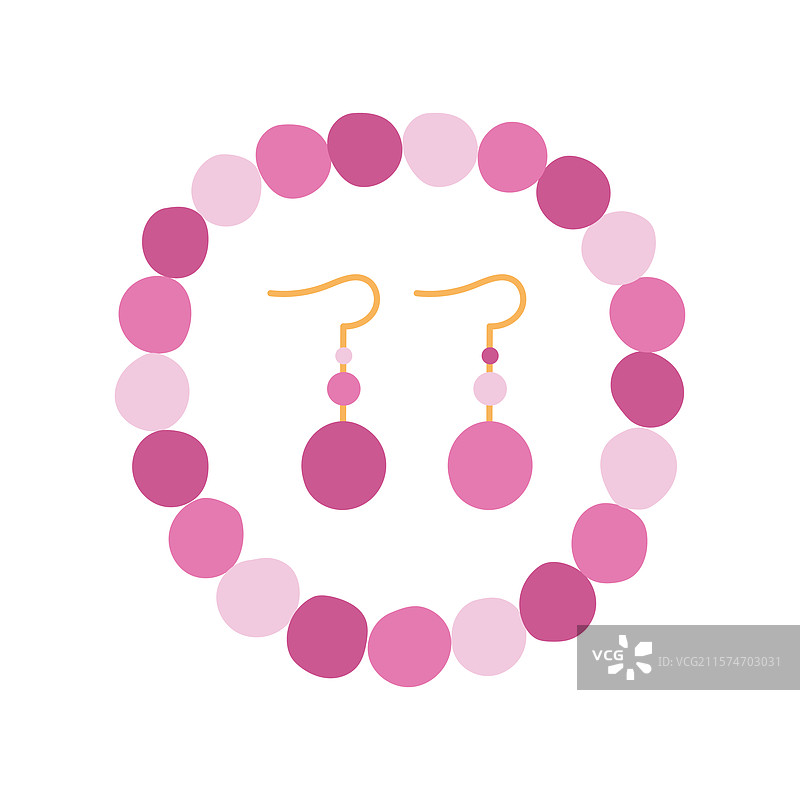 珠子和耳环图片素材