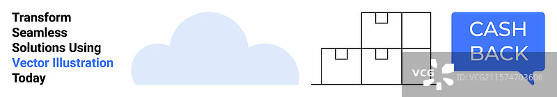云存储、运输箱和现金返还图片素材