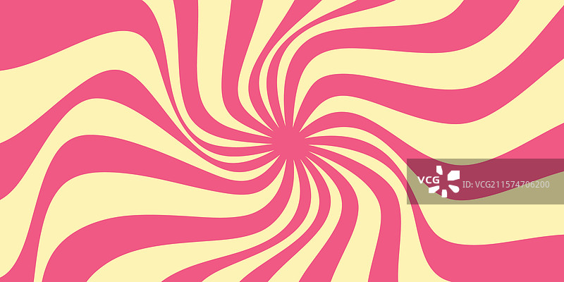 充满活力的抽象螺旋横幅，带有粉色和图片素材