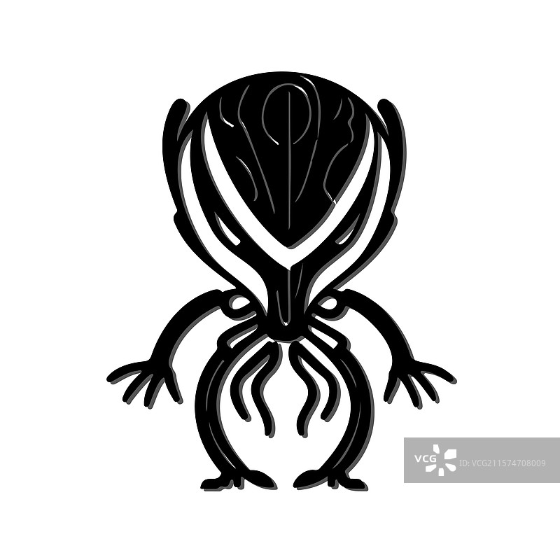 抽象外星生物卡通图图片素材