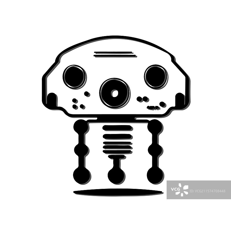机器人轮廓图片素材