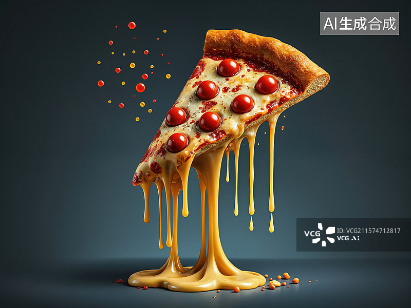 【AI数字艺术】美味披萨诱惑图片素材