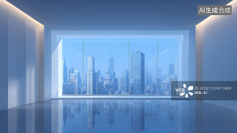 【AI数字艺术】建筑群，广场，地砖，智慧城市，科技城市，城市地标建筑，地标建筑，建筑背景，城市背景图片素材