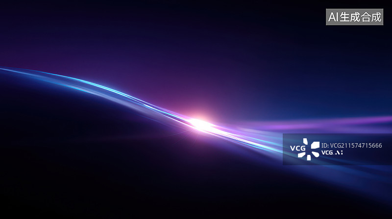 【AI数字艺术】紫色和蓝色的线 中间有白线图片素材