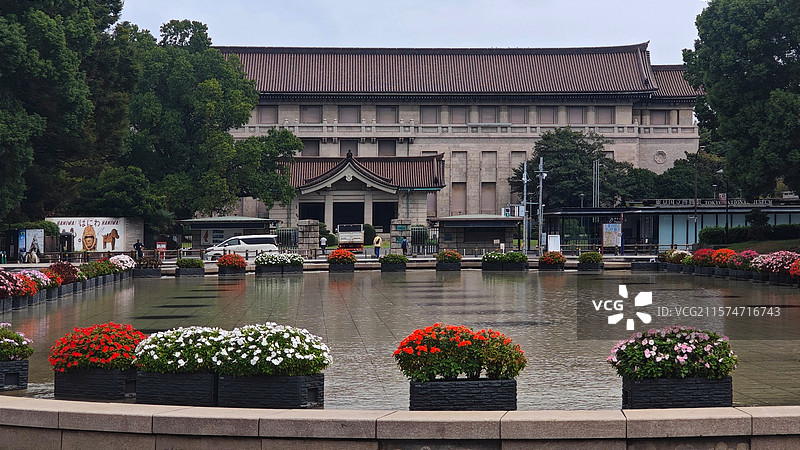 东京上野公园，日本第一座公园，历史悠久，文化底蕴深厚，樱花、莲花美如仙境，博物馆群与古迹更是熠熠生辉图片素材