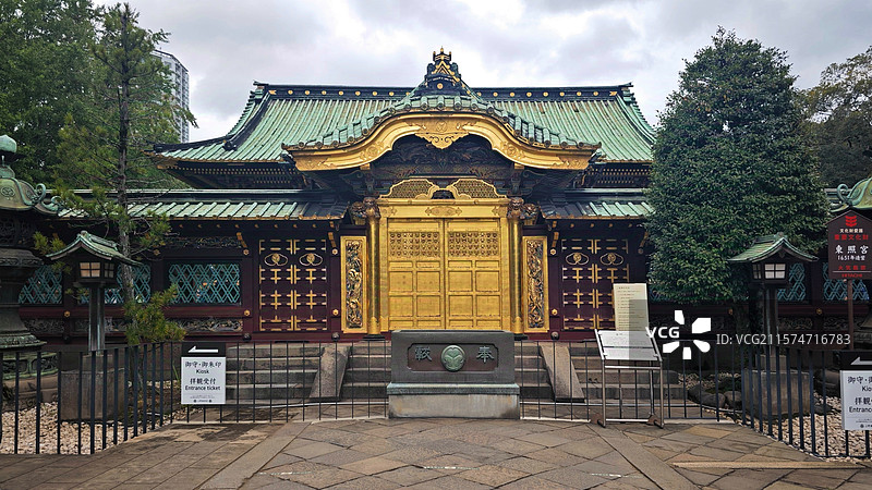 东京上野公园，日本第一座公园，历史悠久，文化底蕴深厚，樱花、莲花美如仙境，博物馆群与古迹更是熠熠生辉图片素材