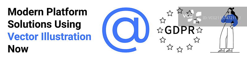 现代数字解决方案与GDPR合规性图片素材