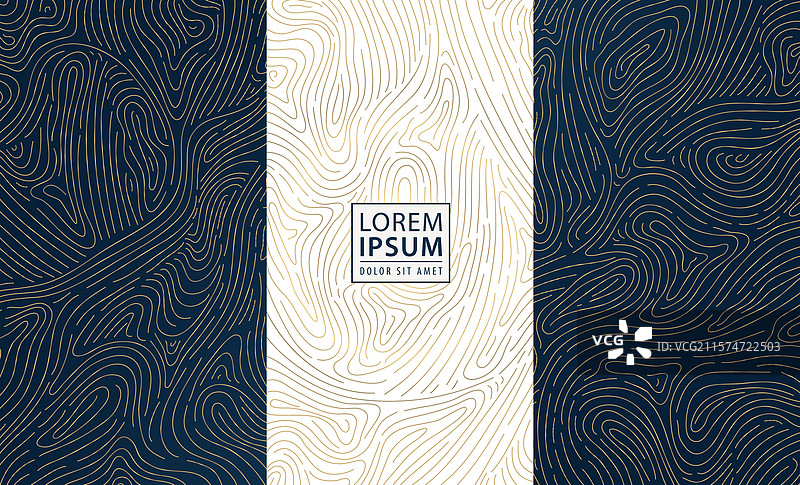 金色波浪线条图案有机抽象图片素材