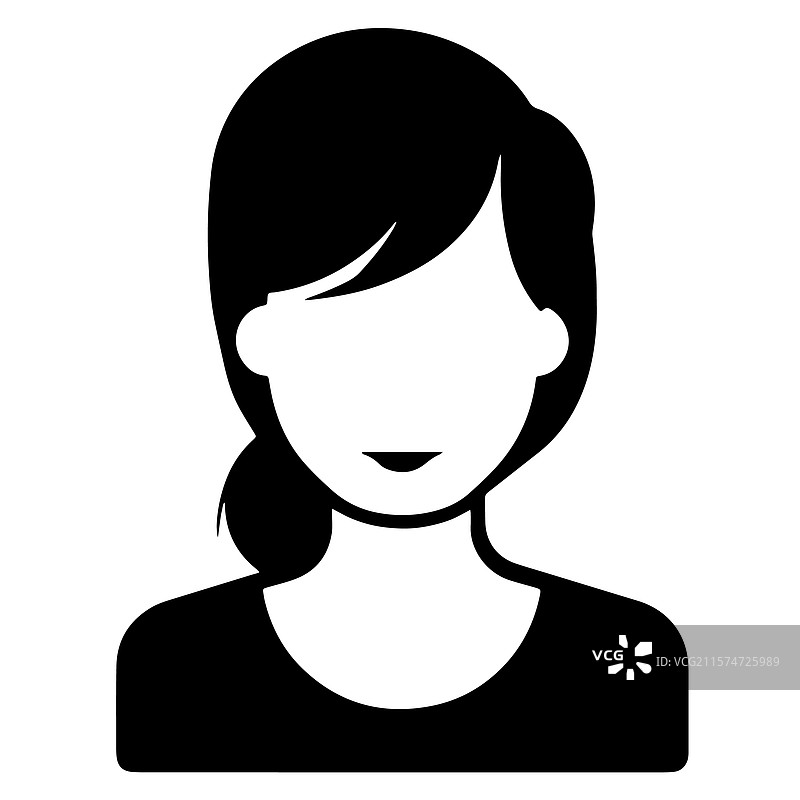 简单发型的女性图片素材