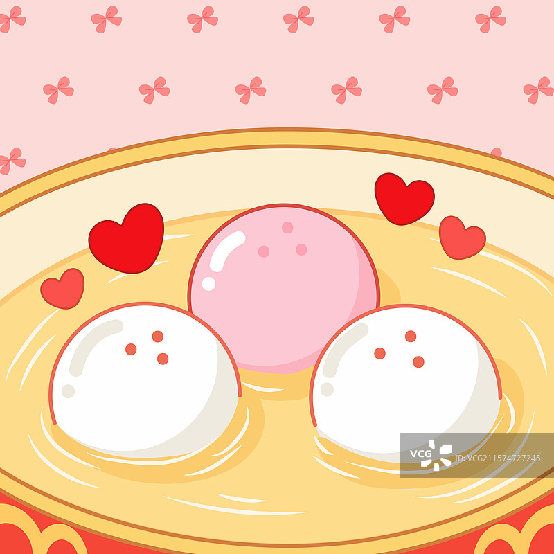 甜蜜汤圆元宵节图片素材