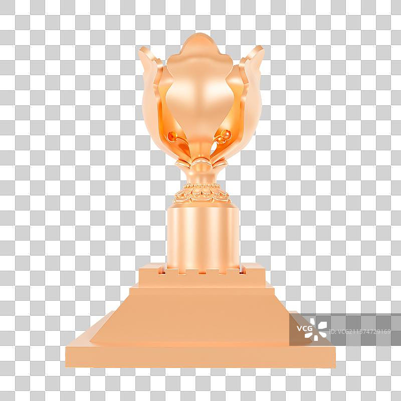 3D渲染的香港地标建筑香港金紫荆广场元素图片素材