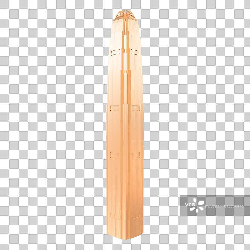 3D渲染的香港地标建筑香港国际金融中心元素图片素材