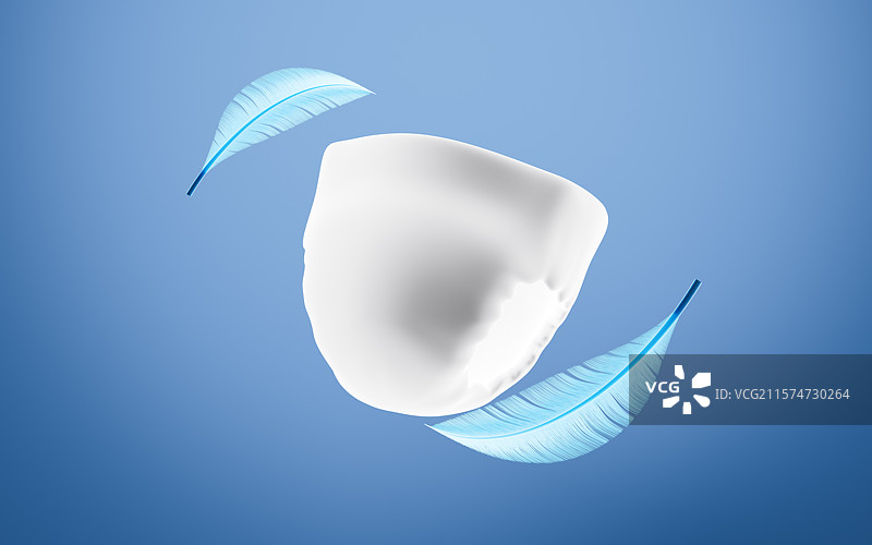 轻薄透气舒适的尿不湿纸尿裤广告背景3D渲染图片素材