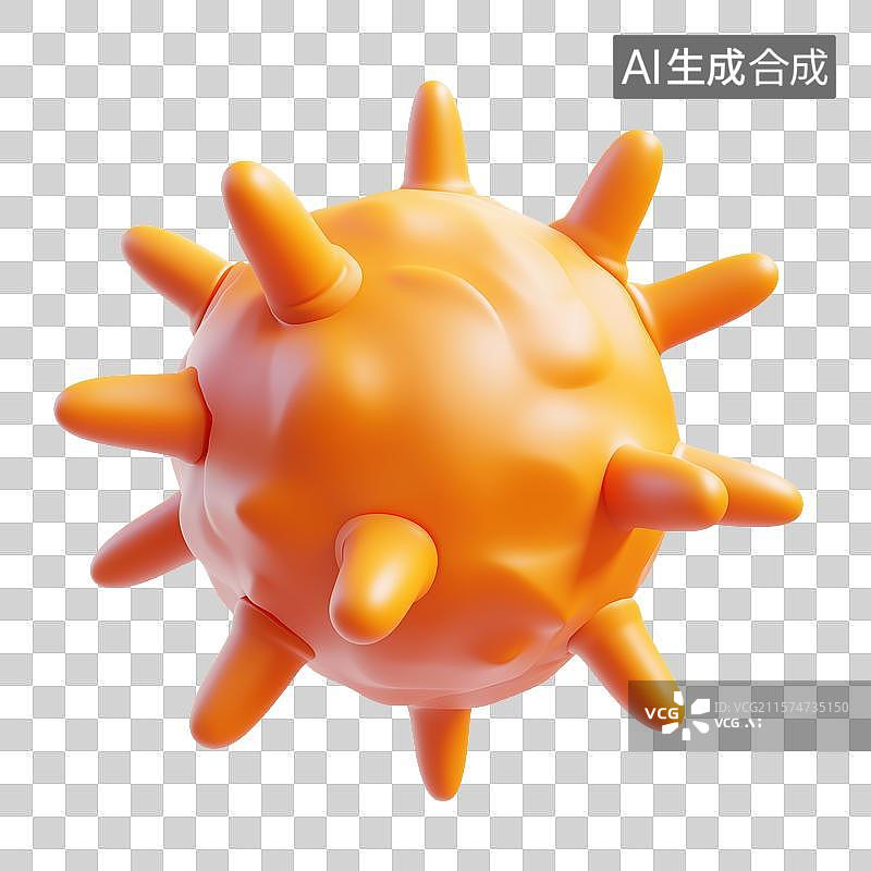 【AI数字艺术】3D三维卡通原子弹爆炸蘑菇云图片素材