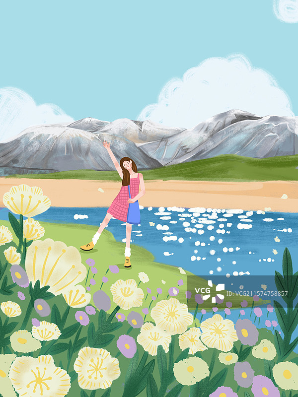 新疆风景拍照打卡图片素材