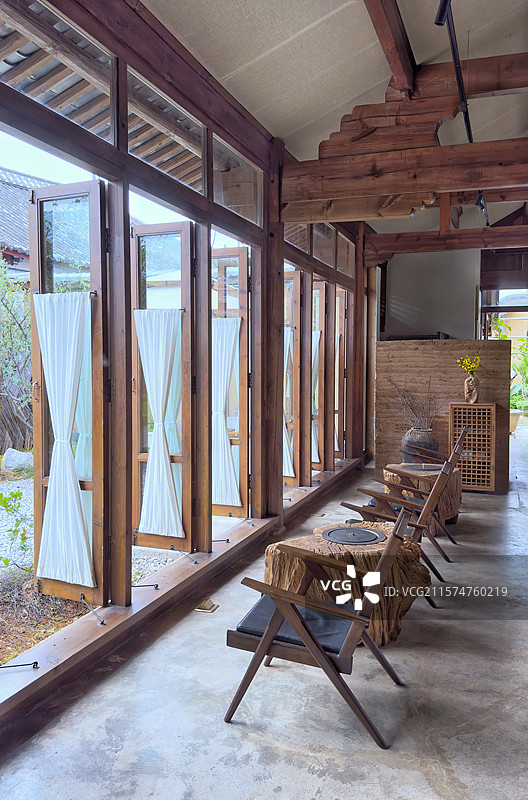 云南大理-沙溪古镇现代民宿酒店图片素材