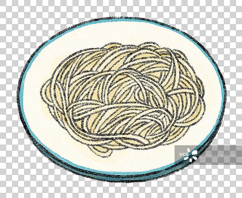 面条美食插画图片素材
