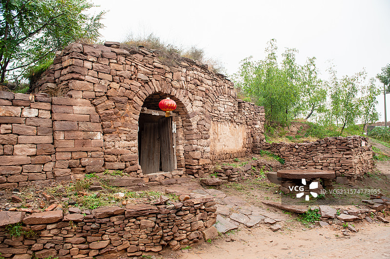 中国位于陕西省榆林市吴堡县吴堡石城图片素材